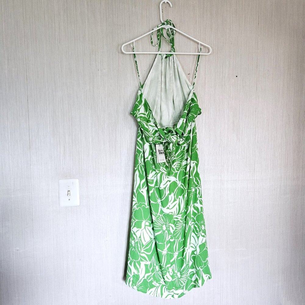 Faithfull The Brand Taormina Midi Dress In El Marsa Floral Green US 10- NWT - Picture 4 of 9